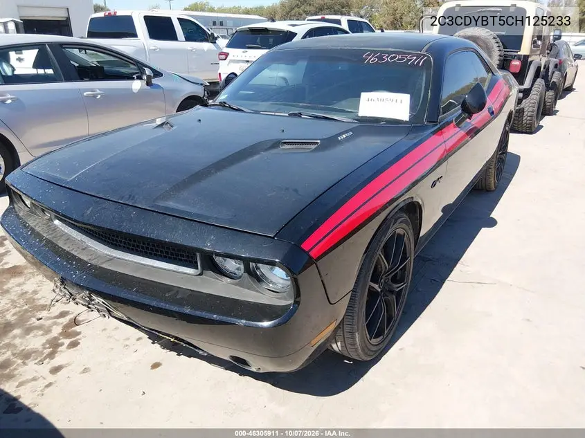 2012 DODGE CHALLENGER VIN 2C3CDYBT5CH125233 — фото 2