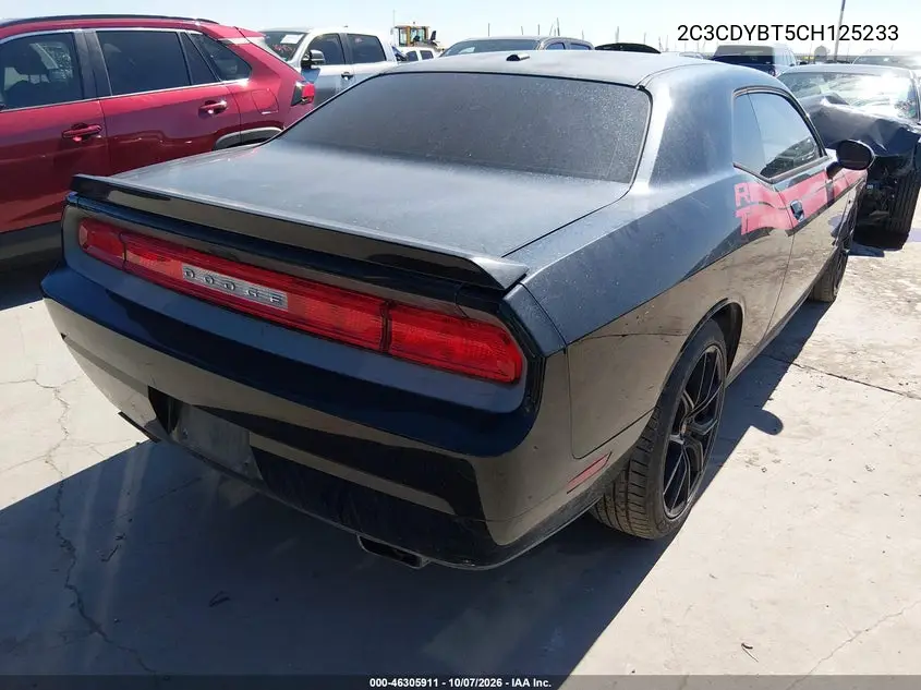 2012 DODGE CHALLENGER VIN 2C3CDYBT5CH125233 — фото 4