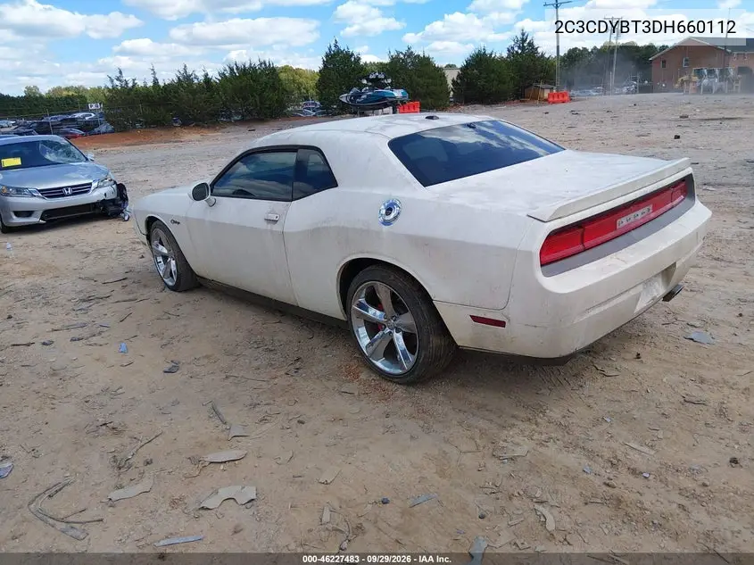 2013 DODGE CHALLENGER VIN 2C3CDYBT3DH660112 — фото 3