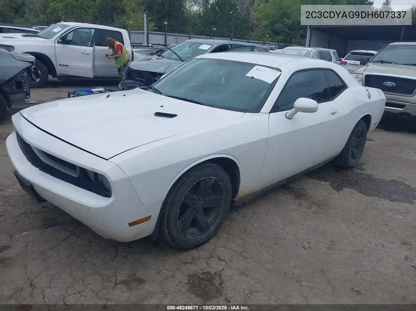 2013 DODGE CHALLENGER VIN 2C3CDYAG9DH607337 — фото 2