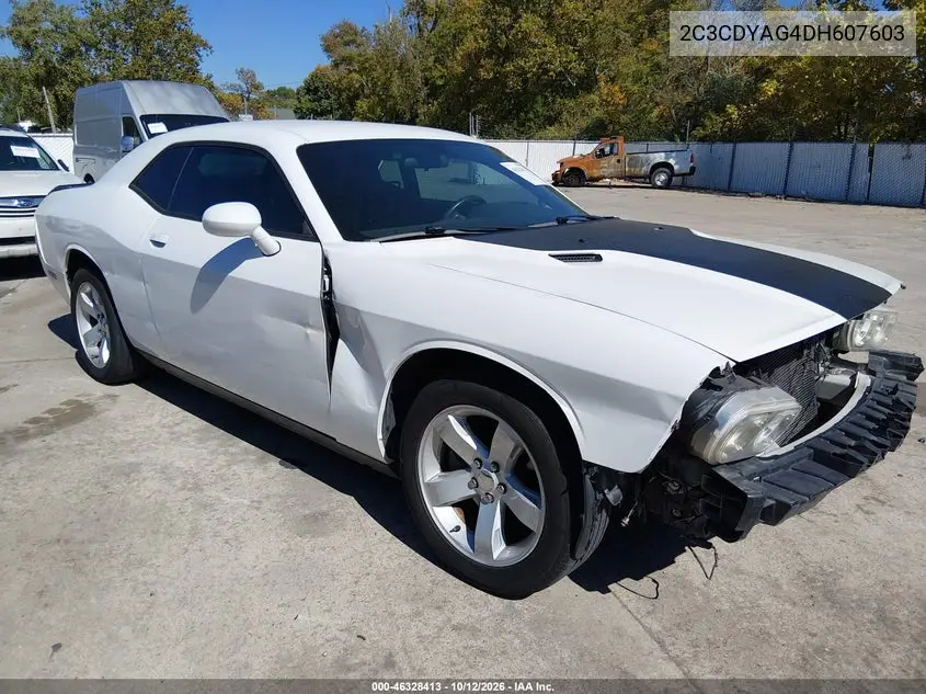 DODGE CHALLENGER 2013, VIN 2C3CDYAG4DH607603