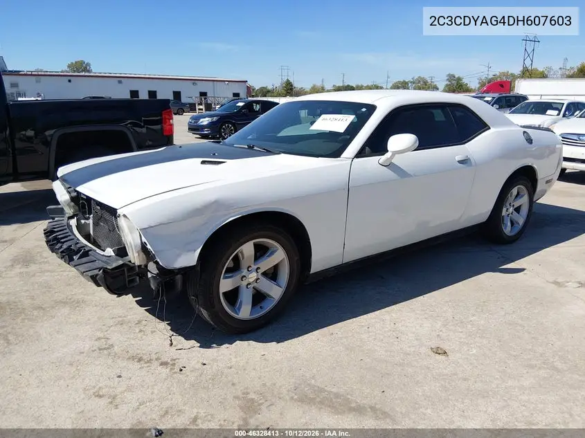 2013 DODGE CHALLENGER VIN 2C3CDYAG4DH607603 — фото 2