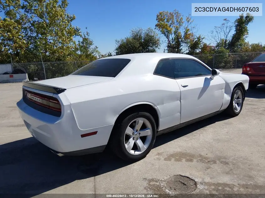 2013 DODGE CHALLENGER VIN 2C3CDYAG4DH607603 — фото 4