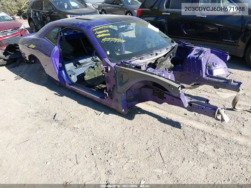DODGE CHALLENGER 2013, VIN 2C3CDYCJ6DH671988