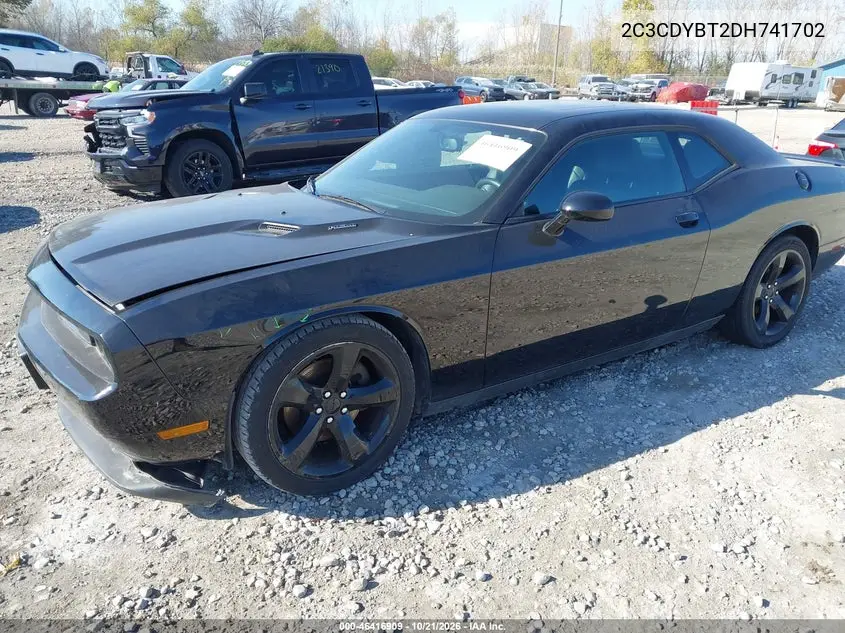 2013 DODGE CHALLENGER VIN 2C3CDYBT2DH741702 — фото 2