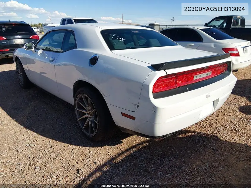 2014 DODGE CHALLENGER VIN 2C3CDYAG5EH313094 — фото 3