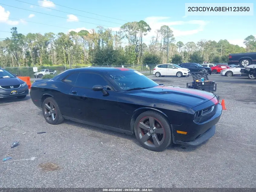 DODGE CHALLENGER 2014, VIN 2C3CDYAG8EH123550