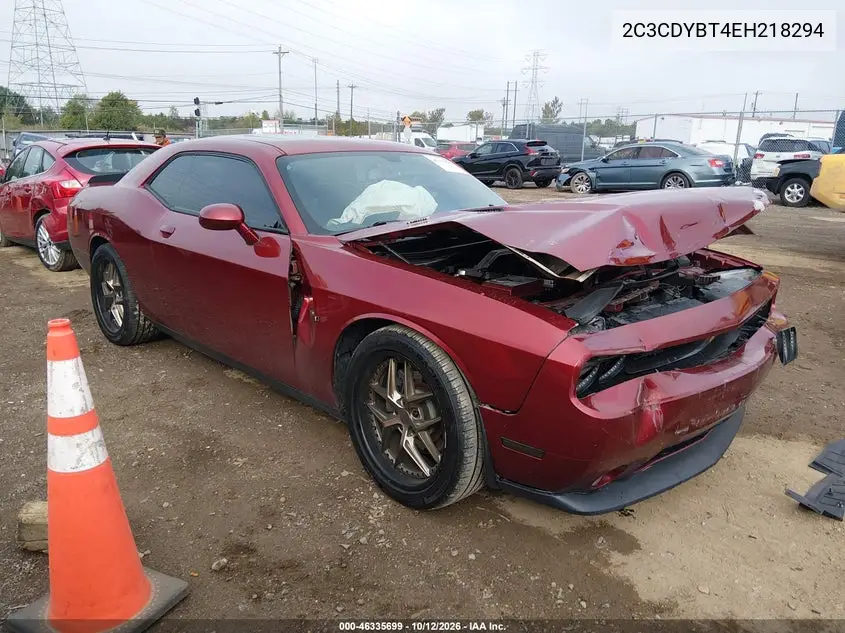 DODGE CHALLENGER 2014, VIN 2C3CDYBT4EH218294