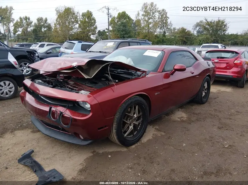 2014 DODGE CHALLENGER VIN 2C3CDYBT4EH218294 — фото 2