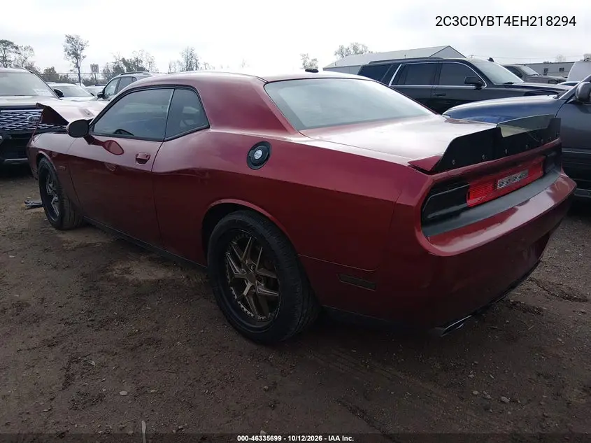2014 DODGE CHALLENGER VIN 2C3CDYBT4EH218294 — фото 3