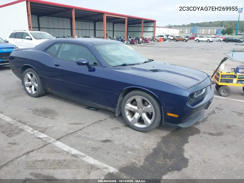 DODGE CHALLENGER 2014, VIN 2C3CDYAG7EH269955