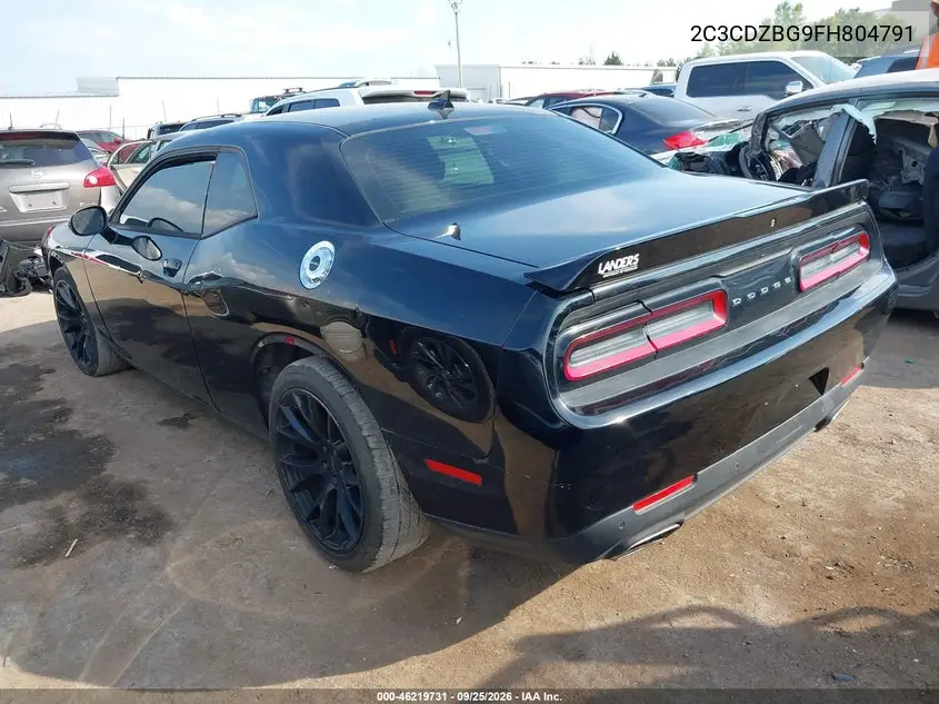 2015 DODGE CHALLENGER VIN 2C3CDZBG9FH804791 — фото 3
