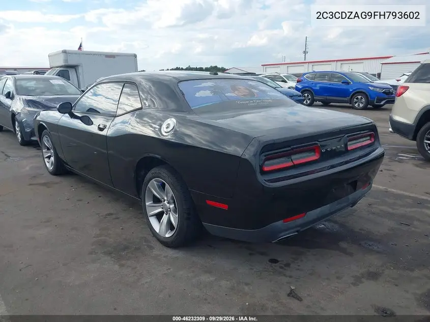 2015 DODGE CHALLENGER VIN 2C3CDZAG9FH793602 — фото 3