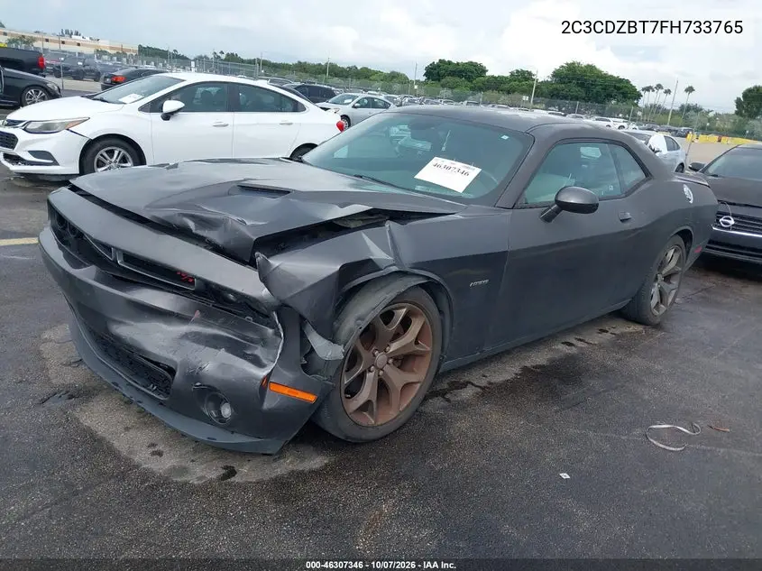 2015 DODGE CHALLENGER VIN 2C3CDZBT7FH733765 — фото 2