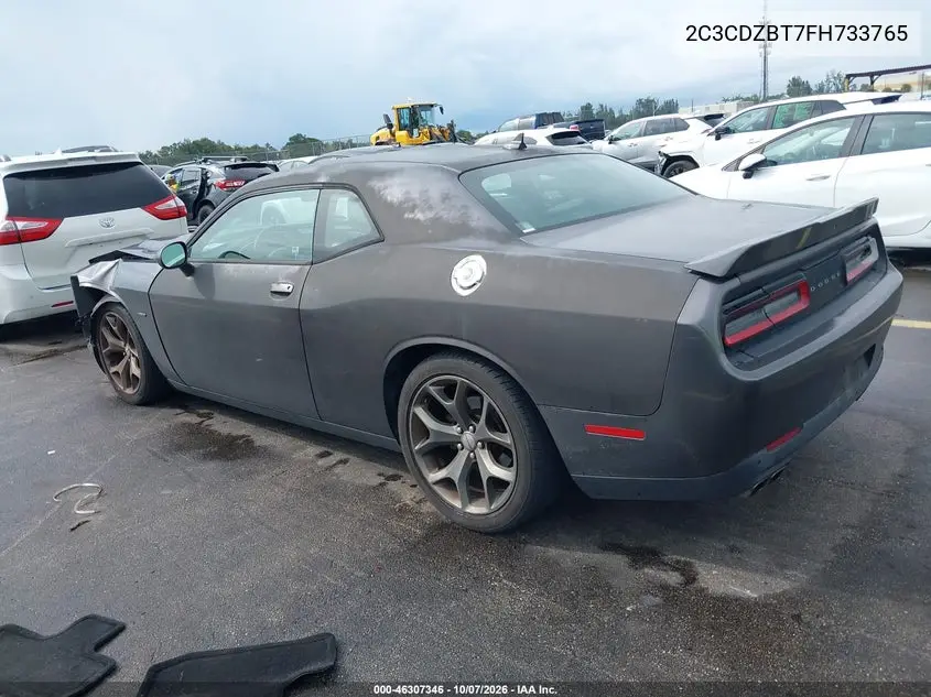 2015 DODGE CHALLENGER VIN 2C3CDZBT7FH733765 — фото 3