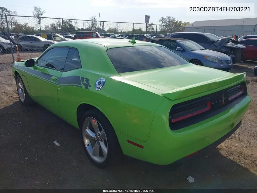 2015 DODGE CHALLENGER VIN 2C3CDZBT4FH703221 — фото 3