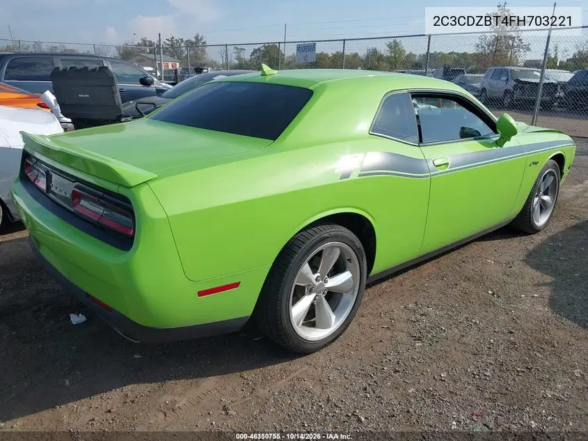 2015 DODGE CHALLENGER VIN 2C3CDZBT4FH703221 — фото 4