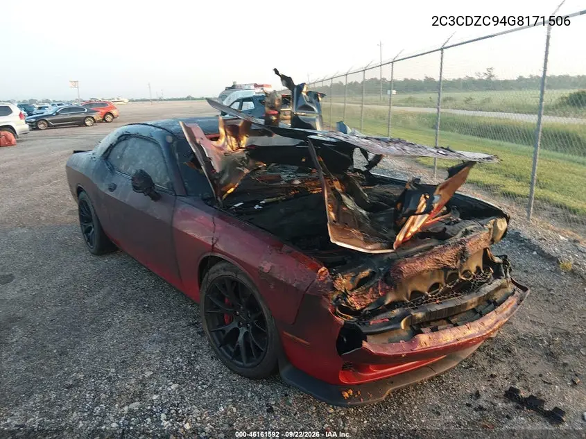 DODGE CHALLENGER 2016, VIN 2C3CDZC94GH171506