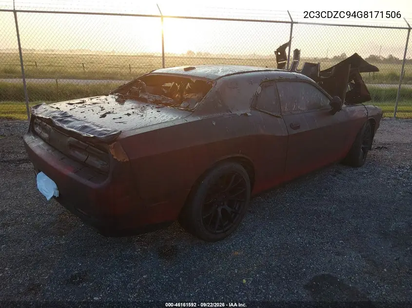 2016 DODGE CHALLENGER VIN 2C3CDZC94GH171506 — фото 4