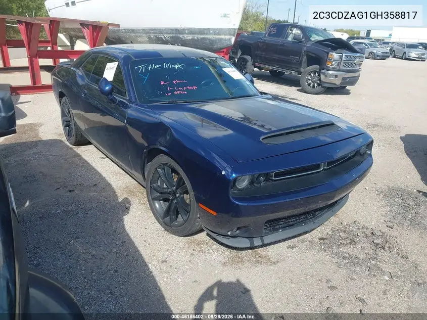 DODGE CHALLENGER 2016, VIN 2C3CDZAG1GH358817