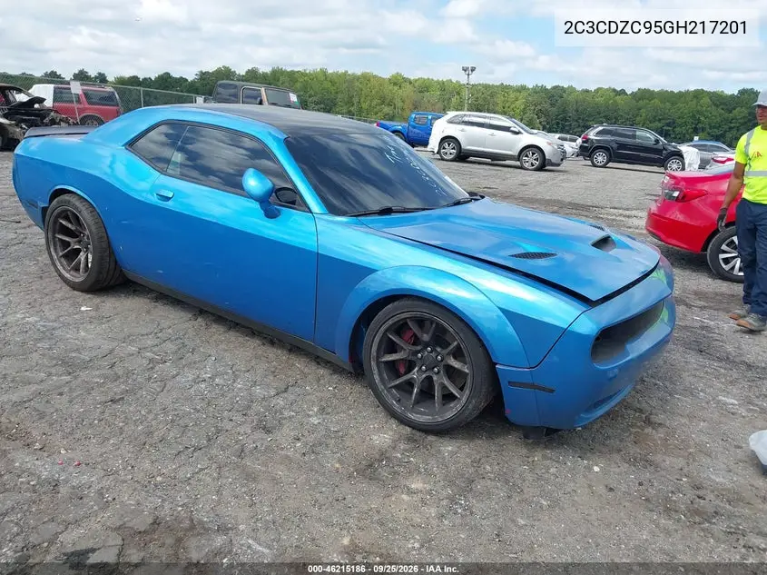 DODGE CHALLENGER 2016, VIN 2C3CDZC95GH217201