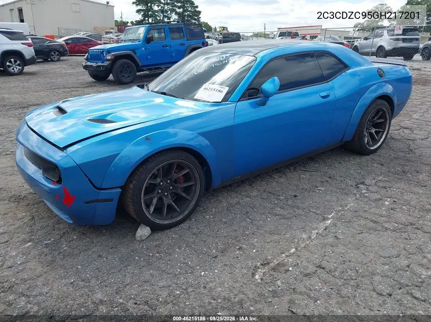 2016 DODGE CHALLENGER VIN 2C3CDZC95GH217201 — фото 2