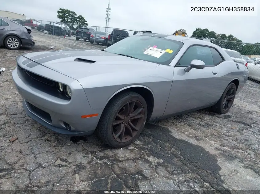 2016 DODGE CHALLENGER VIN 2C3CDZAG1GH358834 — фото 2