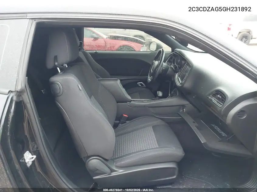 2016 DODGE CHALLENGER VIN 2C3CDZAG5GH231892 — фото 5