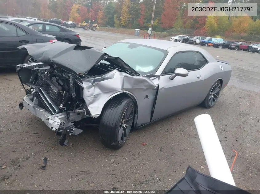 2016 DODGE CHALLENGER VIN 2C3CDZFJ0GH217791 — фото 2
