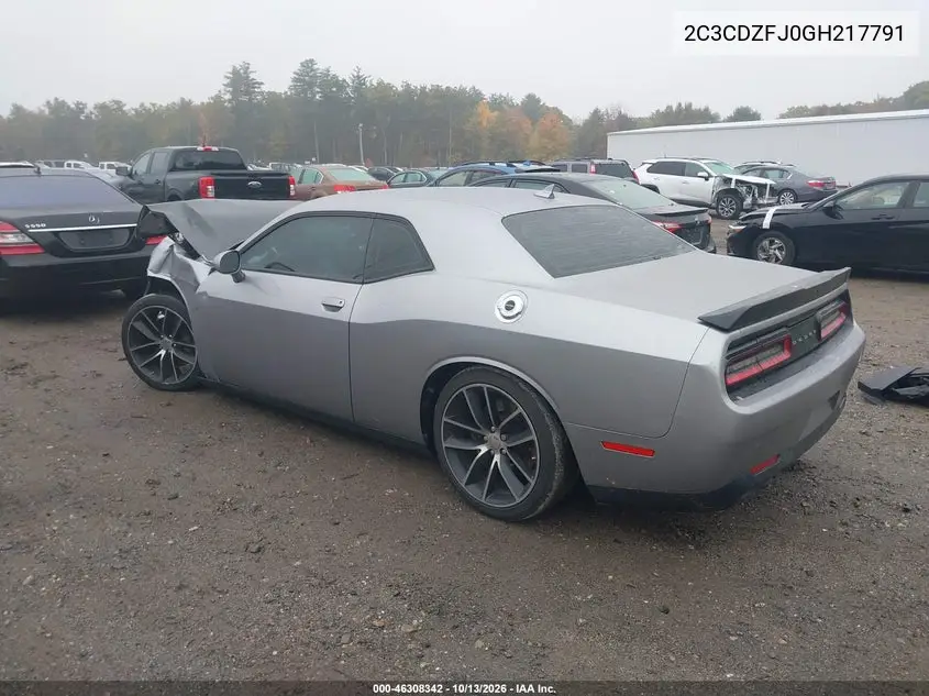 2016 DODGE CHALLENGER VIN 2C3CDZFJ0GH217791 — фото 3