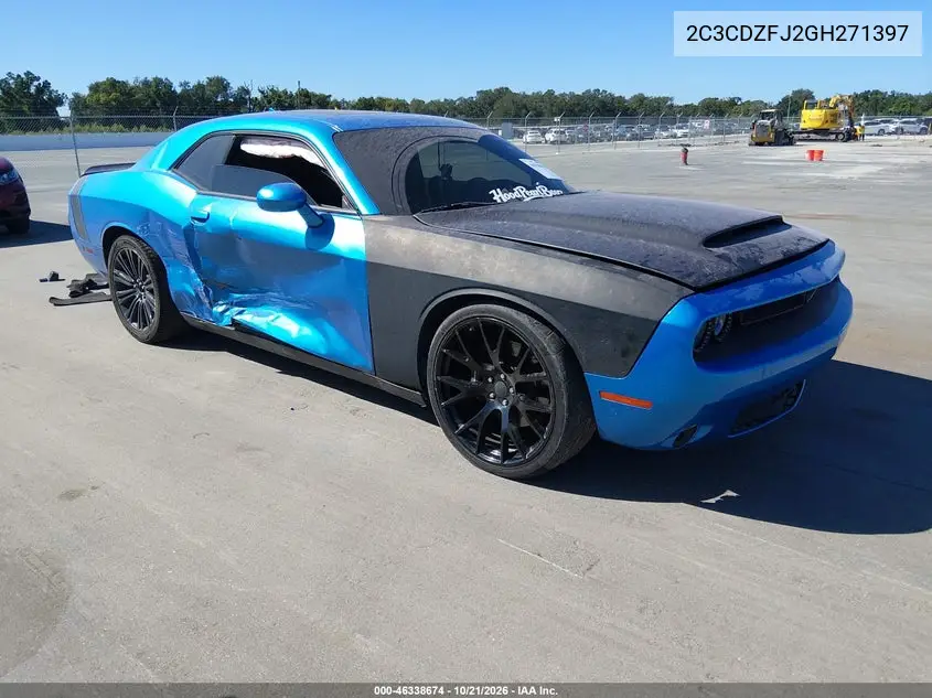 DODGE CHALLENGER 2016, VIN 2C3CDZFJ2GH271397
