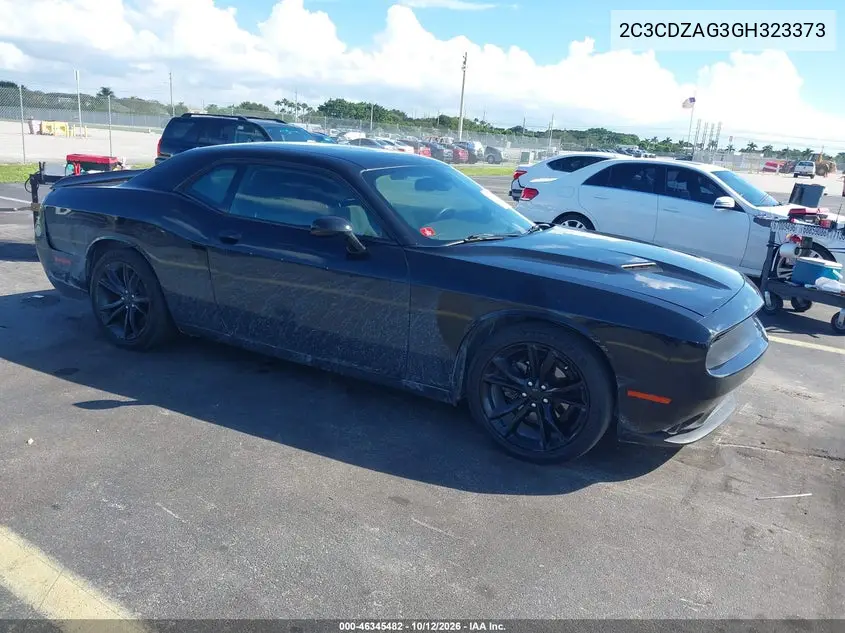 DODGE CHALLENGER 2016, VIN 2C3CDZAG3GH323373