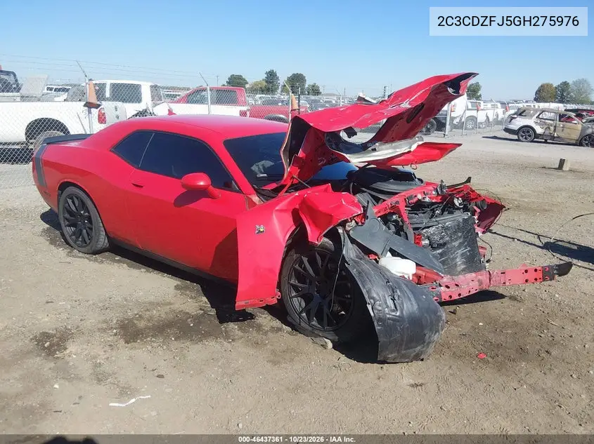 DODGE CHALLENGER 2016, VIN 2C3CDZFJ5GH275976