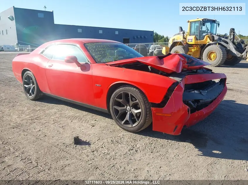DODGE CHALLENGER 2017, VIN 2C3CDZBT3HH632113