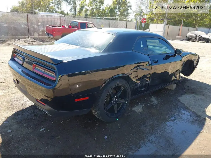 2017 DODGE CHALLENGER VIN 2C3CDZAG2HH592031 — фото 4