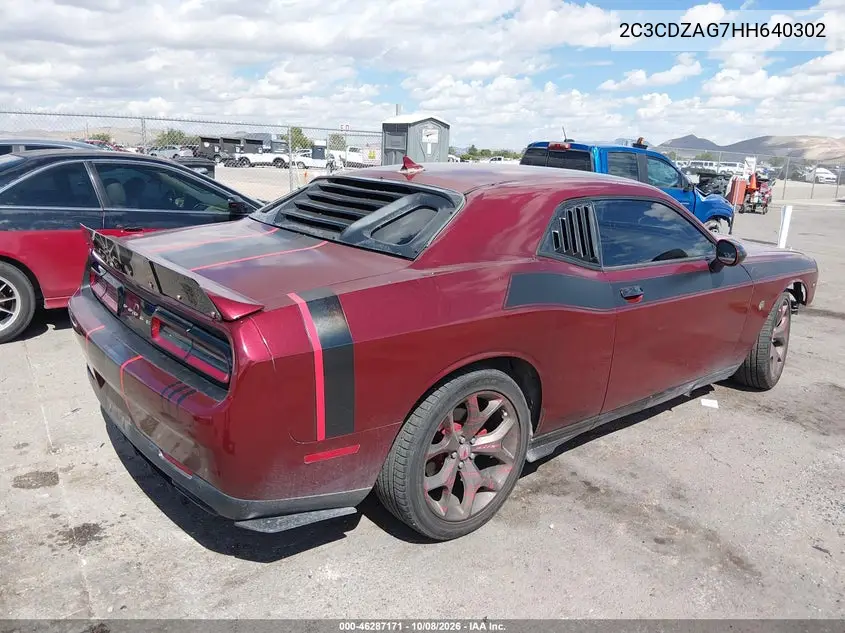 2017 DODGE CHALLENGER VIN 2C3CDZAG7HH640302 — фото 4