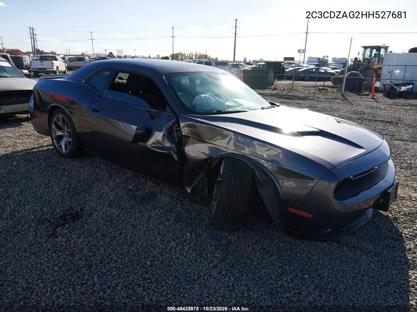 DODGE CHALLENGER 2017, VIN 2C3CDZAG2HH527681