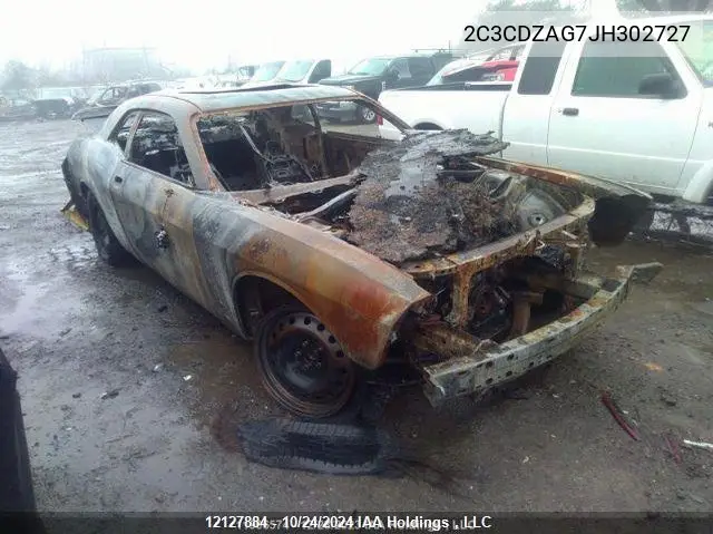 DODGE CHALLENGER 2018, VIN 2C3CDZAG7JH302727