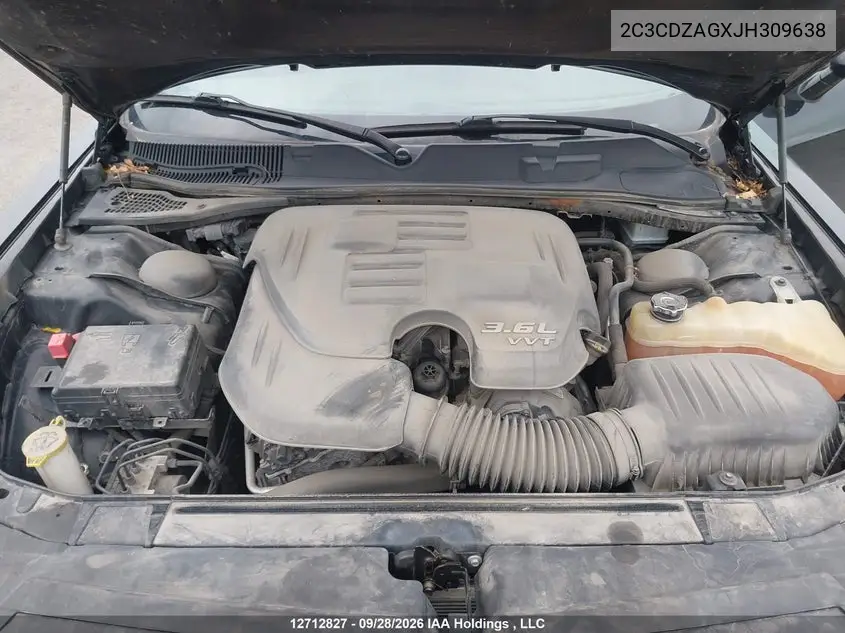 2018 DODGE CHALLENGER VIN 2C3CDZAGXJH309638 — фото 10