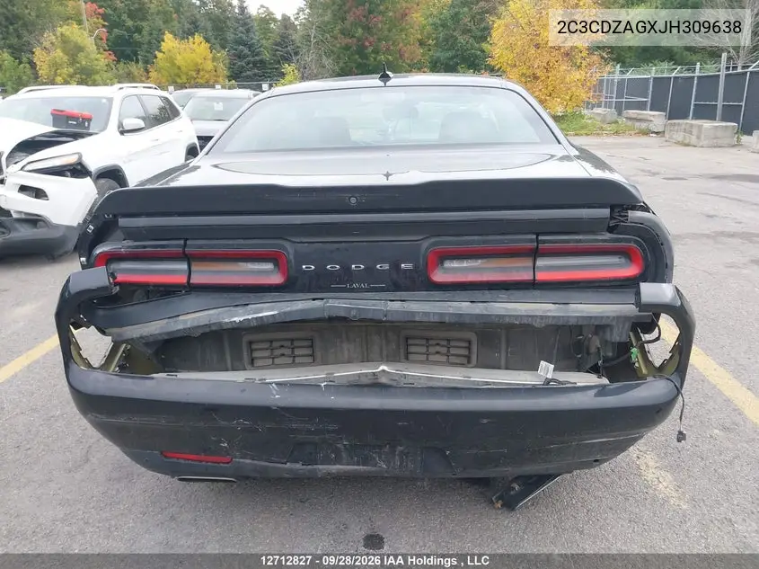 2018 DODGE CHALLENGER VIN 2C3CDZAGXJH309638 — фото 17