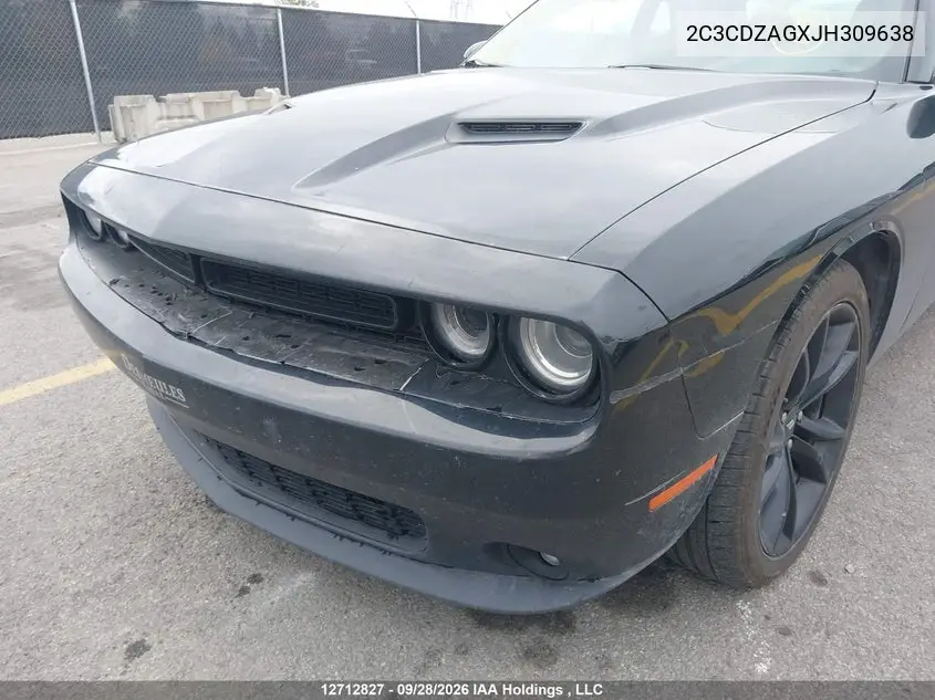 2018 DODGE CHALLENGER VIN 2C3CDZAGXJH309638 — фото 21