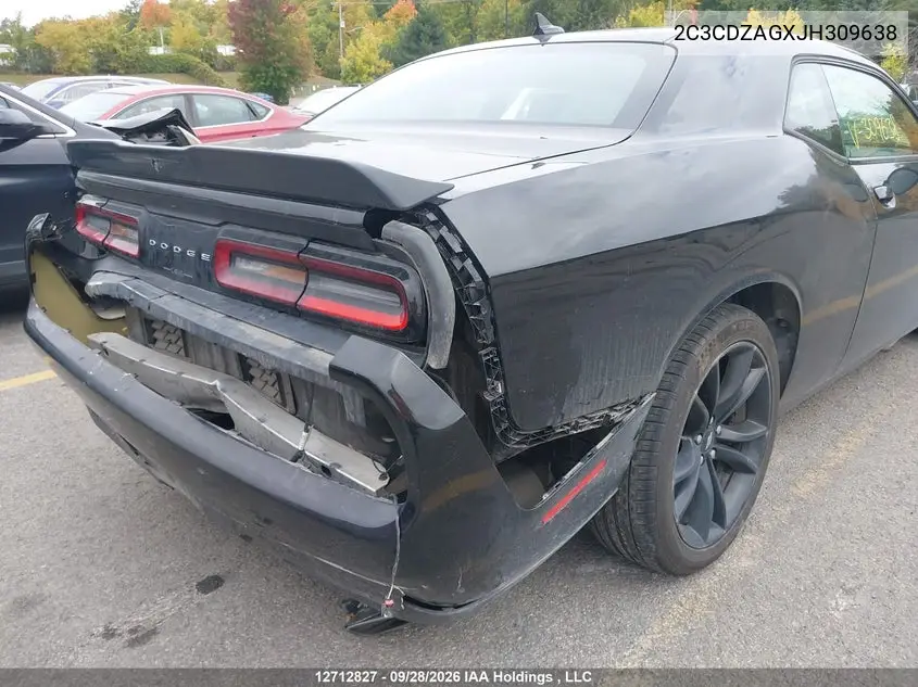 2018 DODGE CHALLENGER VIN 2C3CDZAGXJH309638 — фото 6