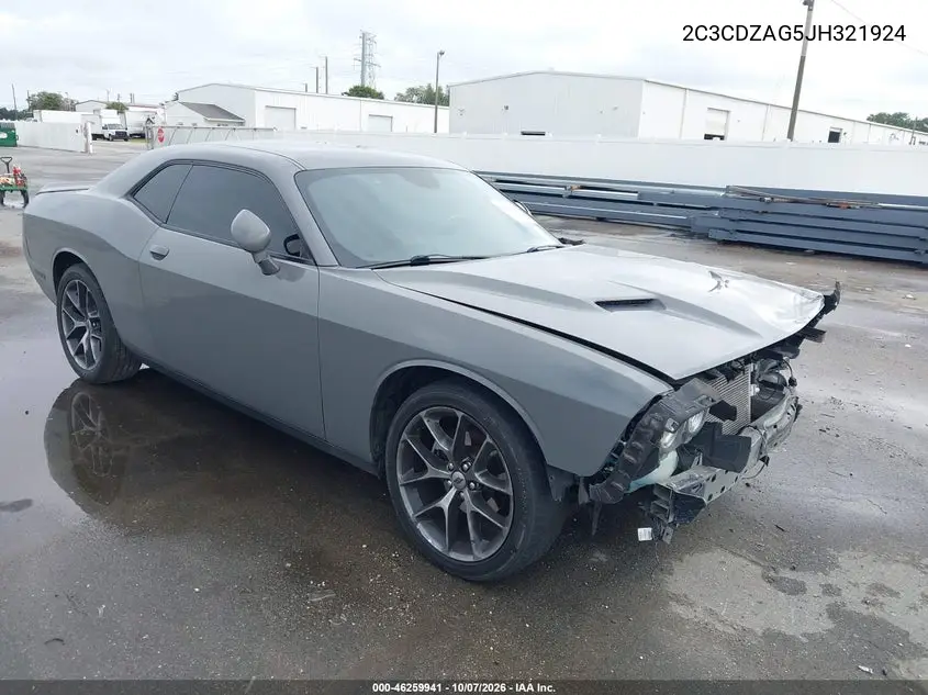 DODGE CHALLENGER 2018, VIN 2C3CDZAG5JH321924