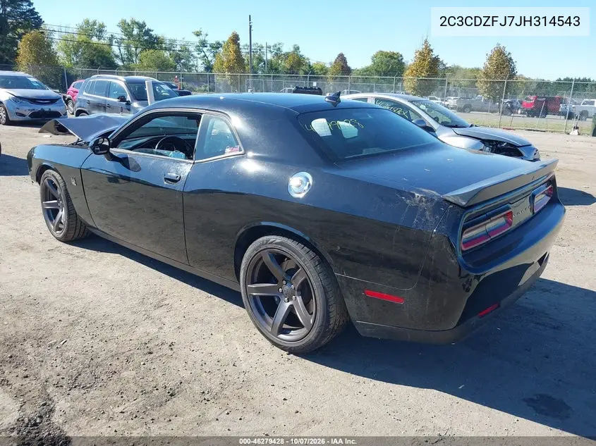 2018 DODGE CHALLENGER VIN 2C3CDZFJ7JH314543 — фото 3