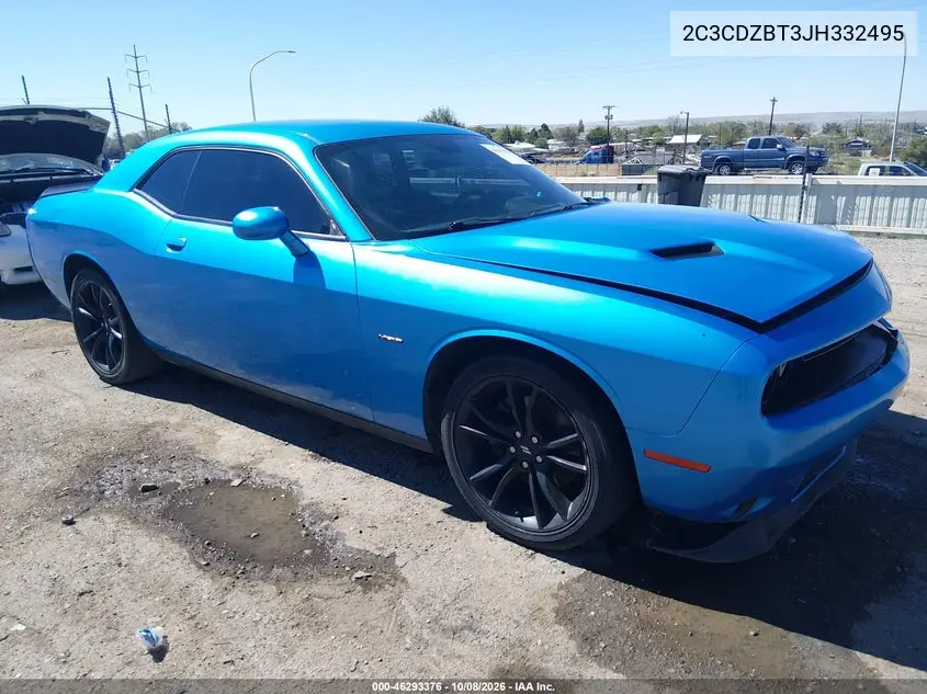 DODGE CHALLENGER 2018, VIN 2C3CDZBT3JH332495