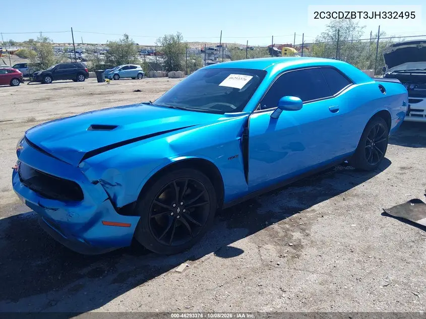 2018 DODGE CHALLENGER VIN 2C3CDZBT3JH332495 — фото 2