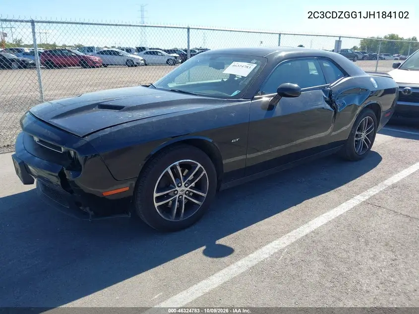 2018 DODGE CHALLENGER VIN 2C3CDZGG1JH184102 — фото 2