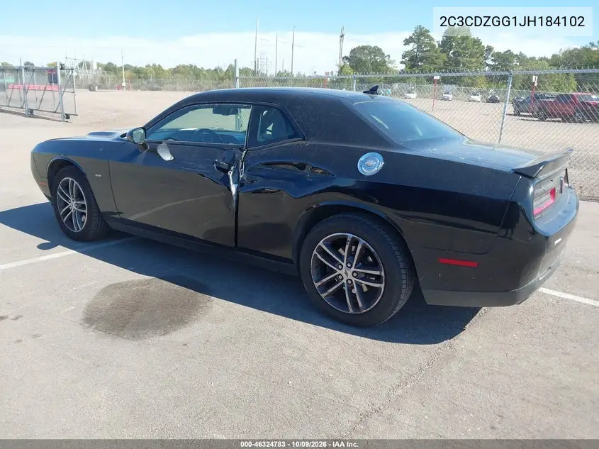 2018 DODGE CHALLENGER VIN 2C3CDZGG1JH184102 — фото 3