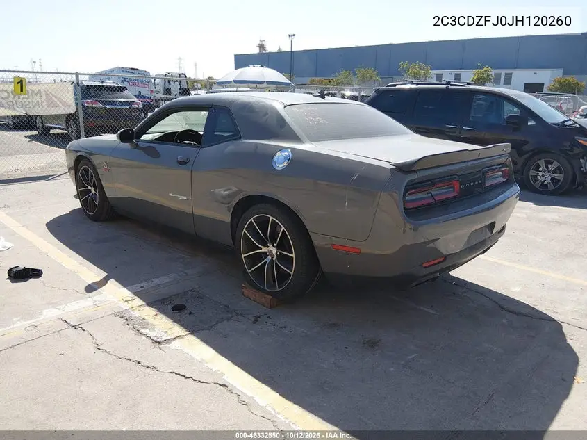 2018 DODGE CHALLENGER VIN 2C3CDZFJ0JH120260 — фото 3