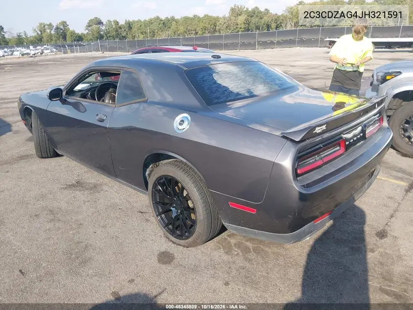 2018 DODGE CHALLENGER VIN 2C3CDZAG4JH321591 — фото 3